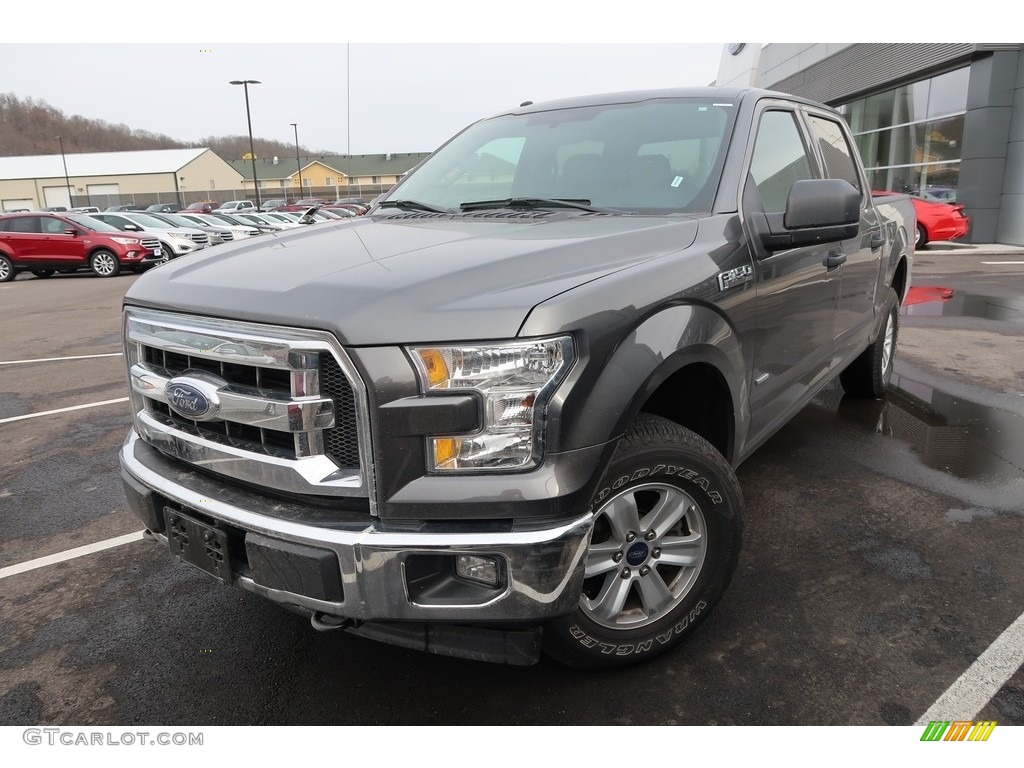 2017 F150 XLT SuperCrew 4x4 - Lithium Gray / Earth Gray photo #3
