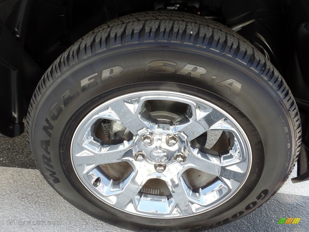 2017 1500 Laramie Crew Cab 4x4 - Brilliant Black Crystal Pearl / Canyon Brown/Light Frost Beige photo #7