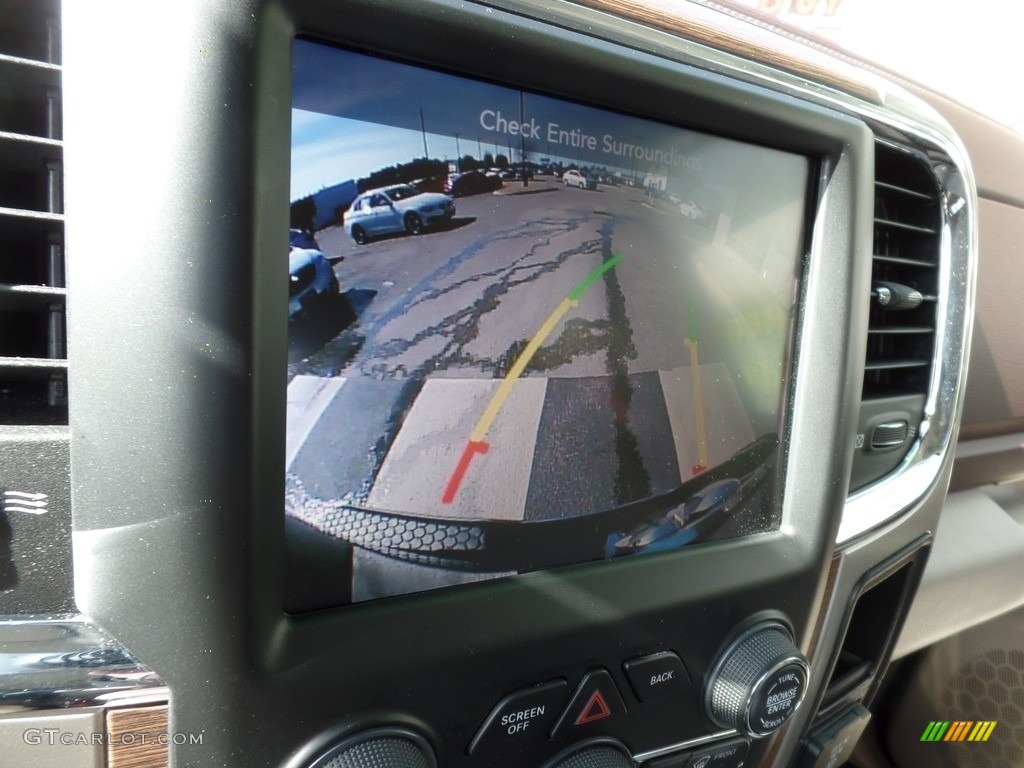 2017 1500 Laramie Crew Cab 4x4 - Brilliant Black Crystal Pearl / Canyon Brown/Light Frost Beige photo #18