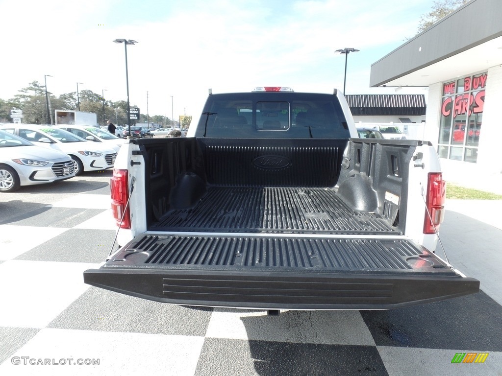 2017 F150 Lariat SuperCrew 4X4 - White Platinum / Light Camel photo #5