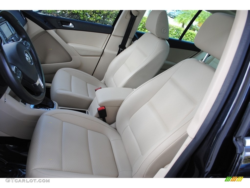 2012 Tiguan SE 4Motion - Deep Black Metallic / Beige photo #14