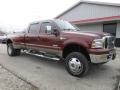 2007 Dark Copper Metallic Ford F350 Super Duty Lariat Crew Cab 4x4 Dually  photo #2