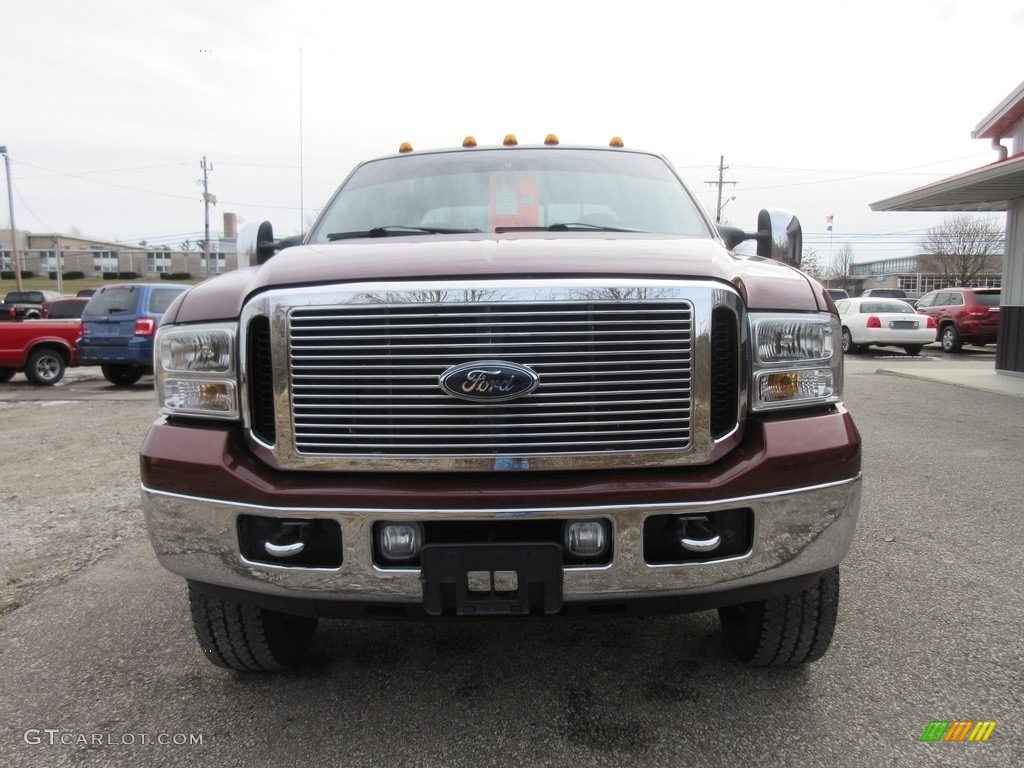 2007 F350 Super Duty Lariat Crew Cab 4x4 Dually - Dark Copper Metallic / Tan photo #5