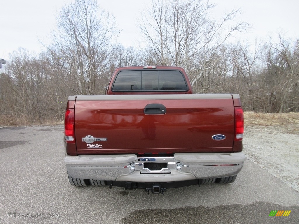 2007 F350 Super Duty Lariat Crew Cab 4x4 Dually - Dark Copper Metallic / Tan photo #6