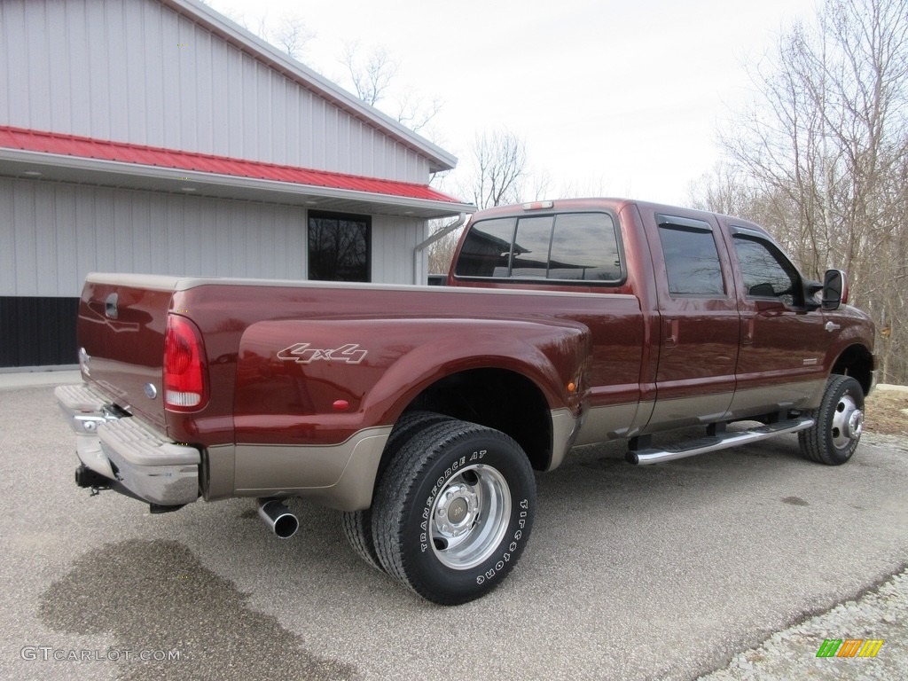 2007 F350 Super Duty Lariat Crew Cab 4x4 Dually - Dark Copper Metallic / Tan photo #8