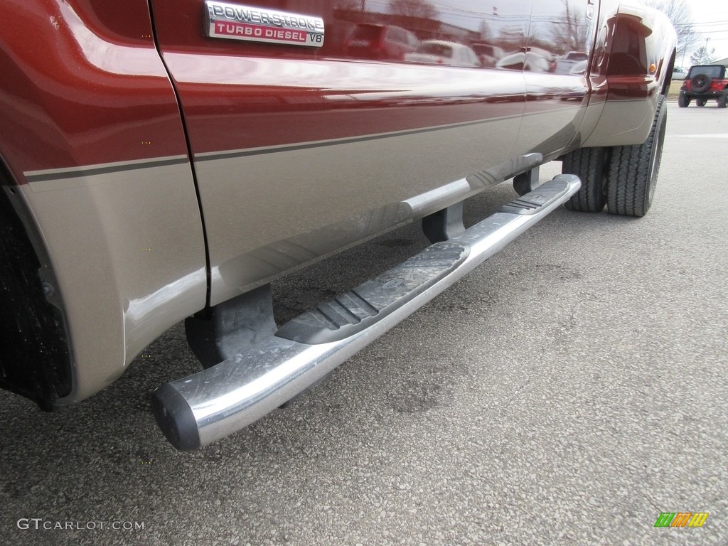 2007 F350 Super Duty Lariat Crew Cab 4x4 Dually - Dark Copper Metallic / Tan photo #13