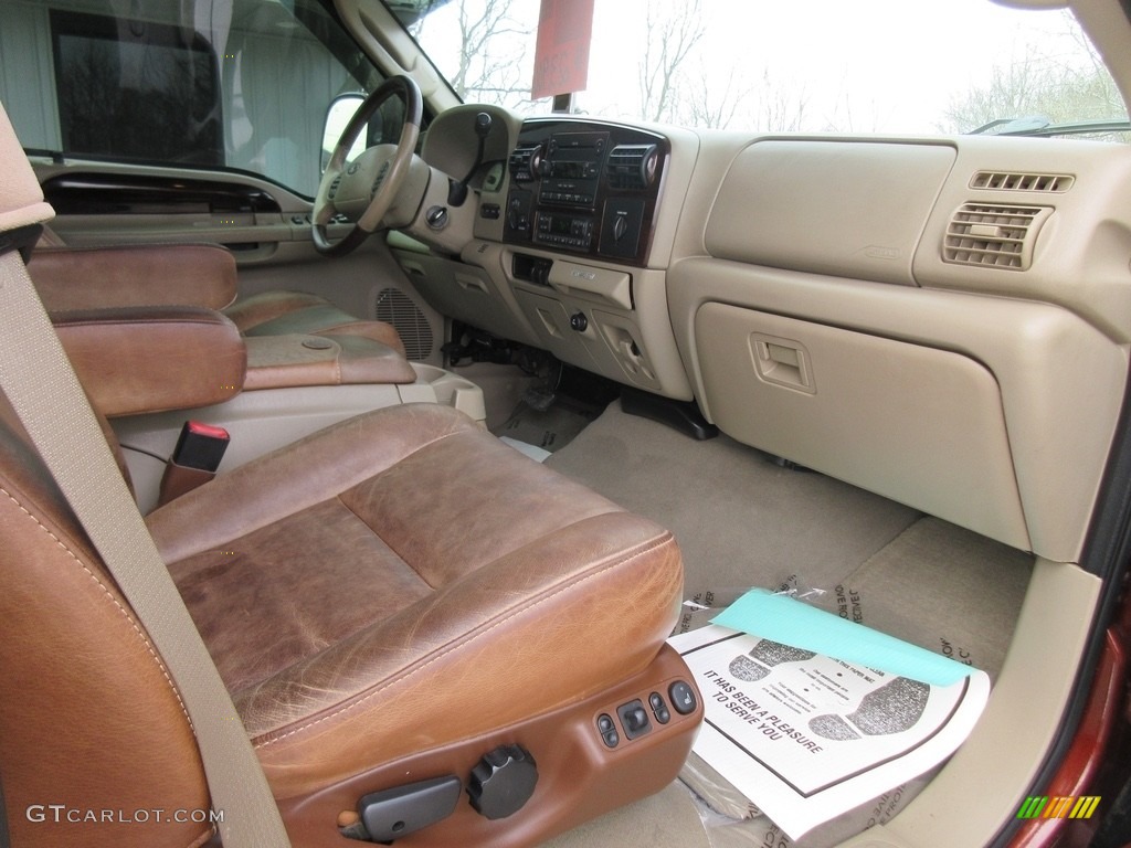 2007 F350 Super Duty Lariat Crew Cab 4x4 Dually - Dark Copper Metallic / Tan photo #25