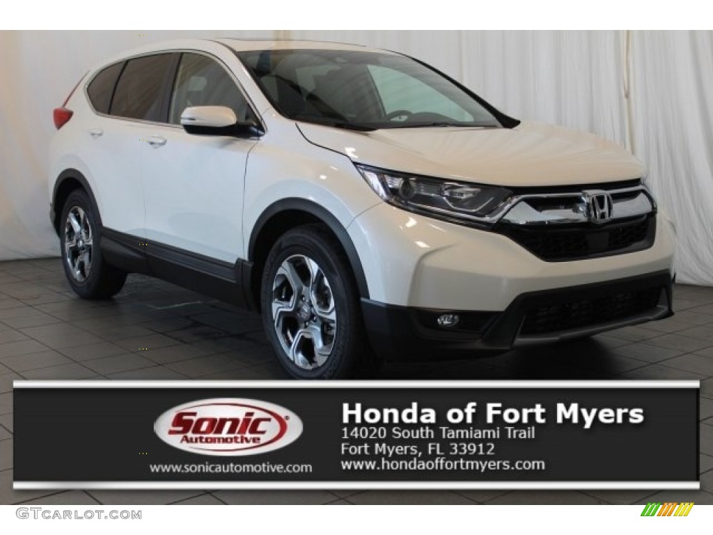 White Diamond Pearl Honda CR-V