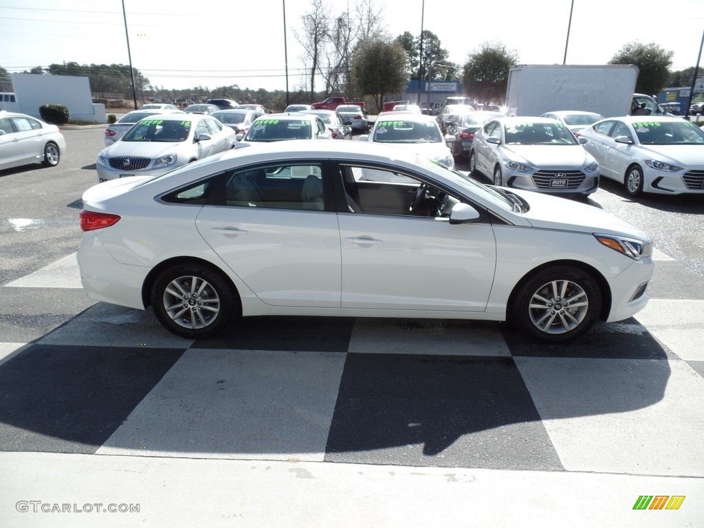 2017 Sonata SE - Quartz White Pearl / Gray photo #3