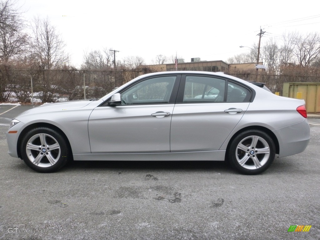 2013 3 Series 328i xDrive Sedan - Glacier Silver Metallic / Black photo #2