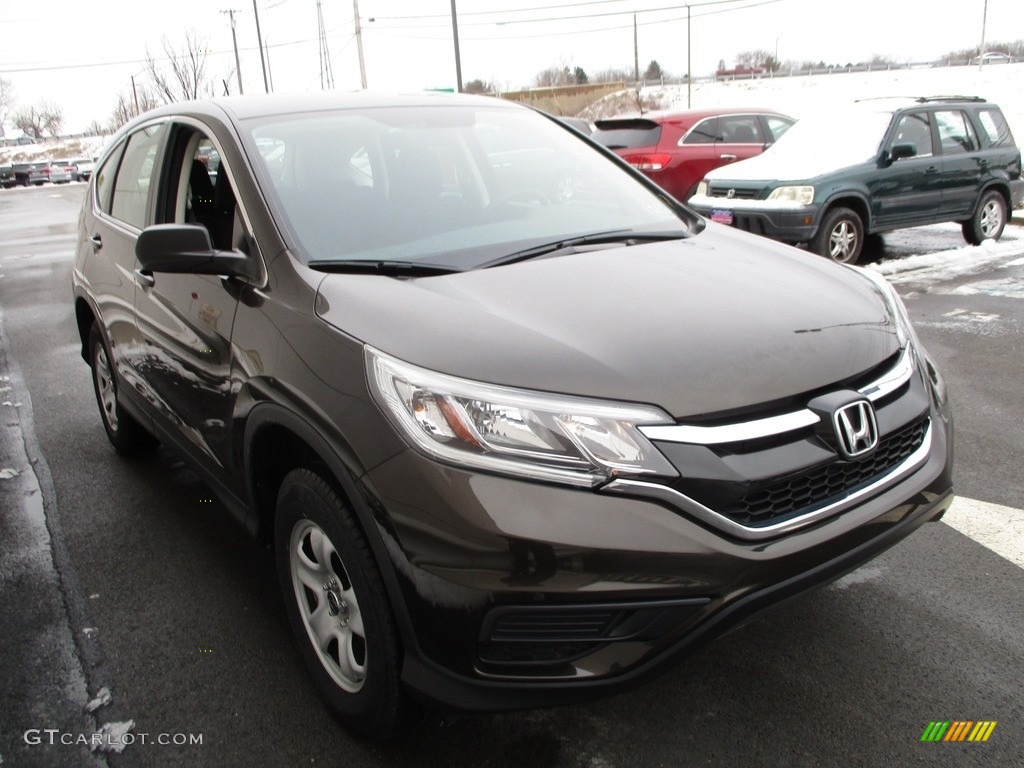 2015 CR-V LX AWD - Kona Coffee Metallic / Black photo #7