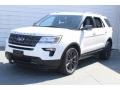 2018 White Platinum Ford Explorer XLT  photo #3