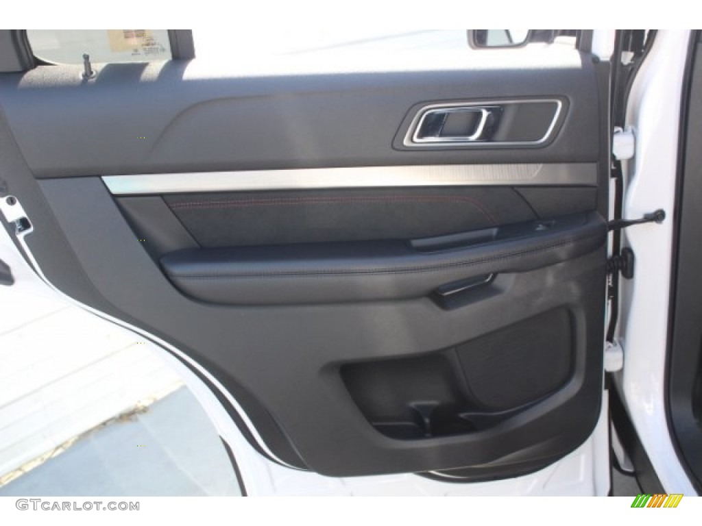 2018 Explorer XLT - White Platinum / Ebony Black photo #23
