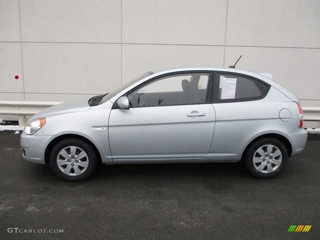 2010 Accent GS 3 Door - Platinum Silver / Black photo #2