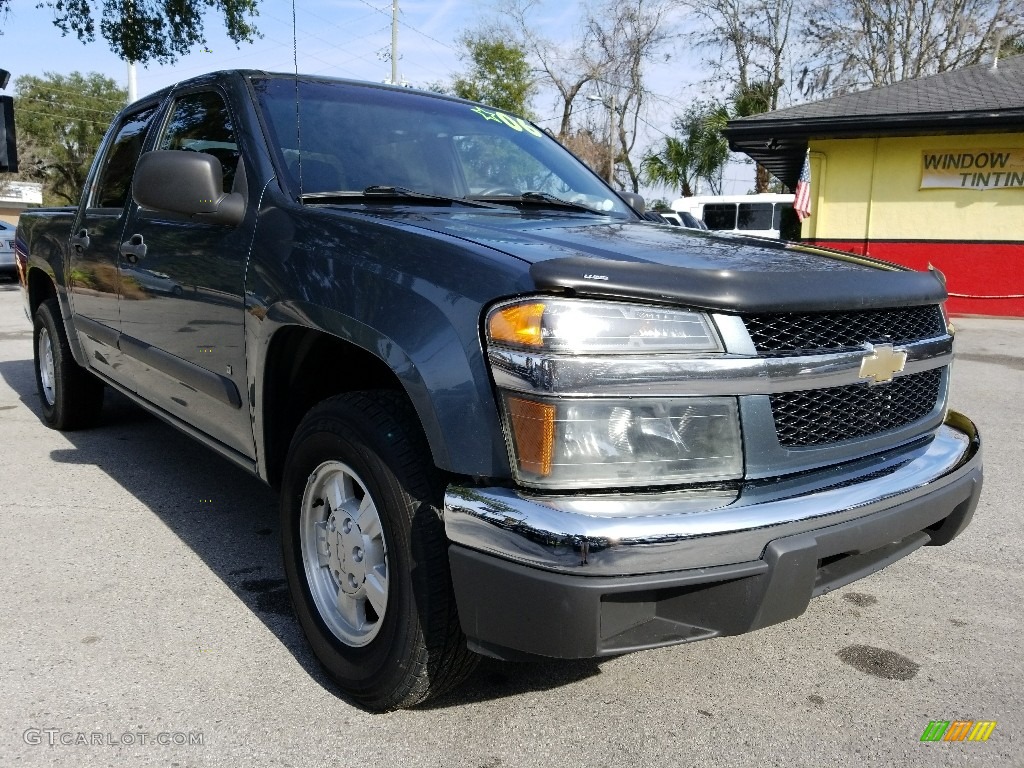 2006 Colorado LT Crew Cab - Blue Granite Metallic / Very Dark Pewter photo #1