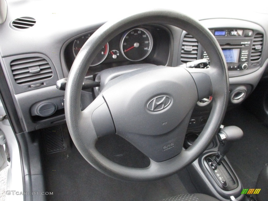 2010 Accent GS 3 Door - Platinum Silver / Black photo #13