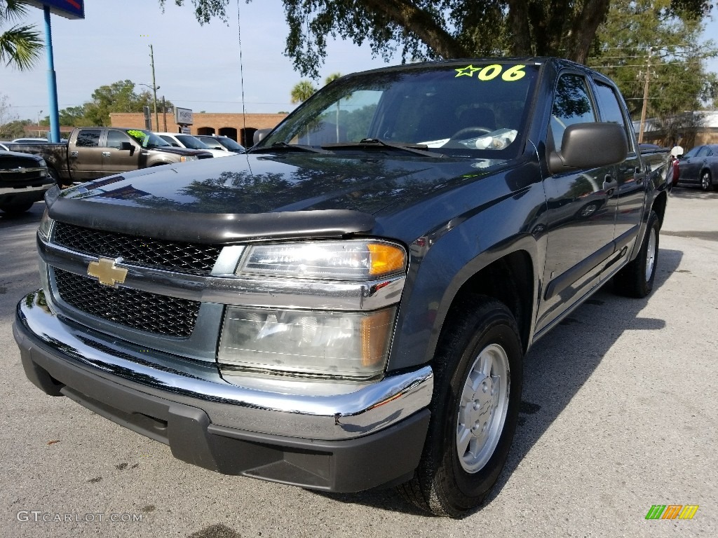 2006 Colorado LT Crew Cab - Blue Granite Metallic / Very Dark Pewter photo #7