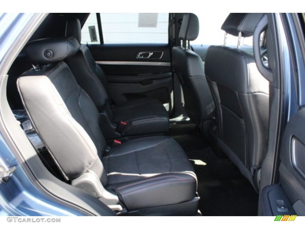 2018 Explorer XLT - Blue Metallic / Ebony Black photo #32