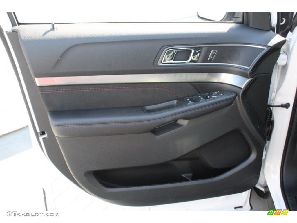 2018 Explorer XLT - White Platinum / Ebony Black photo #12
