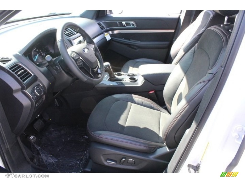 2018 Explorer XLT - White Platinum / Ebony Black photo #14