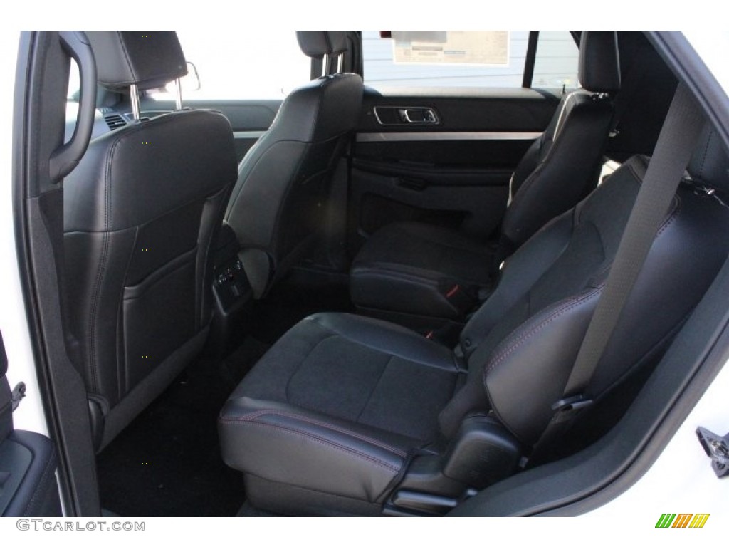 2018 Explorer XLT - White Platinum / Ebony Black photo #26
