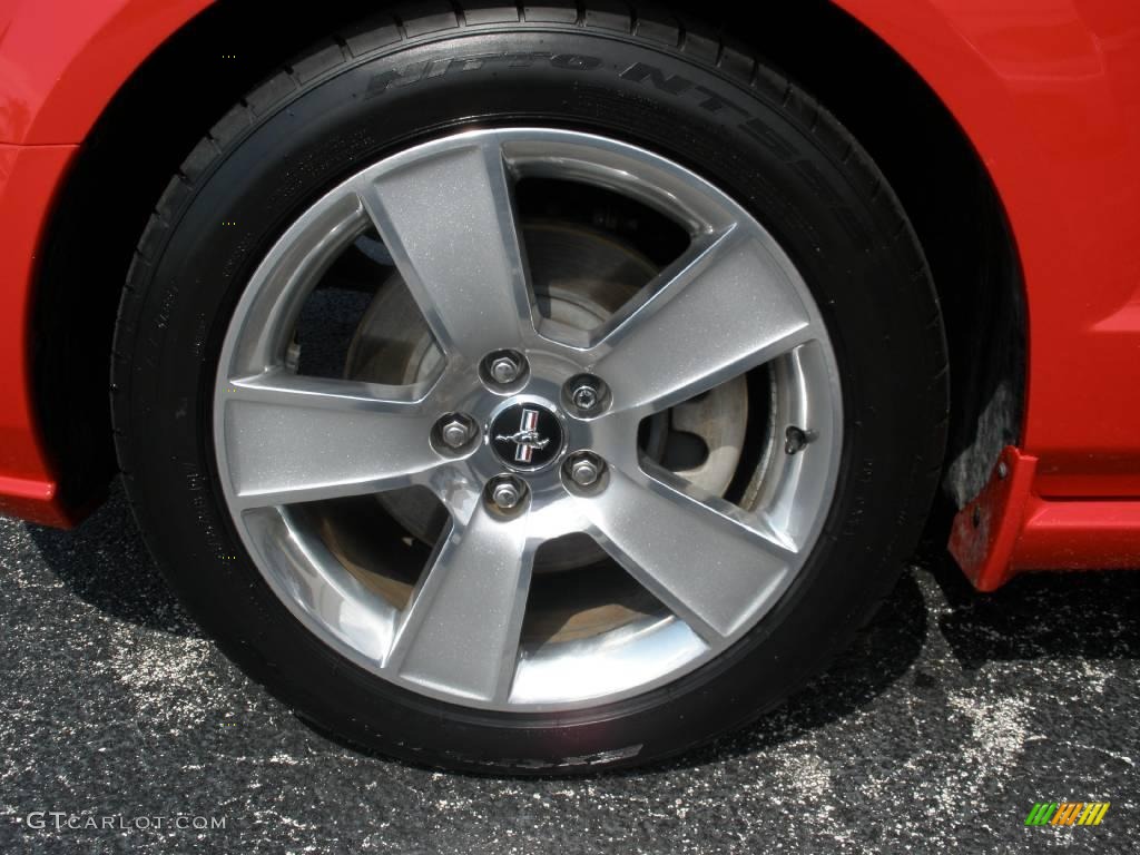 2007 Mustang GT Premium Convertible - Torch Red / Black/Red photo #11