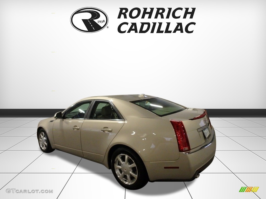 2009 CTS 4 AWD Sedan - Gold Mist / Cashmere/Cocoa photo #3