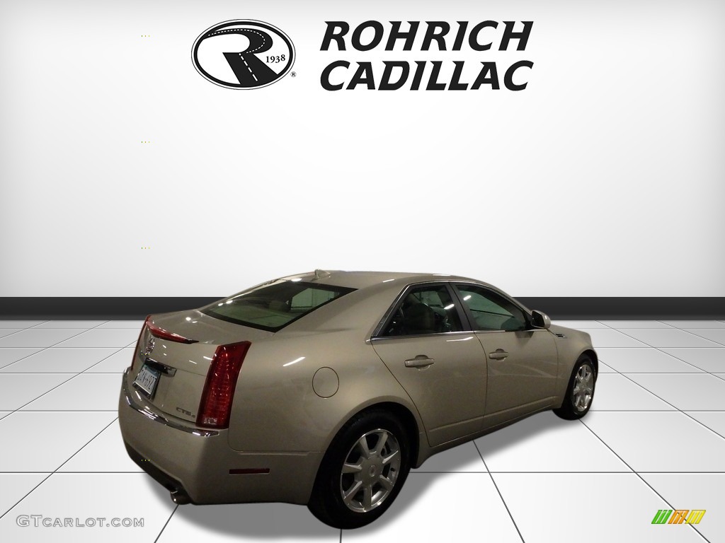 2009 CTS 4 AWD Sedan - Gold Mist / Cashmere/Cocoa photo #5