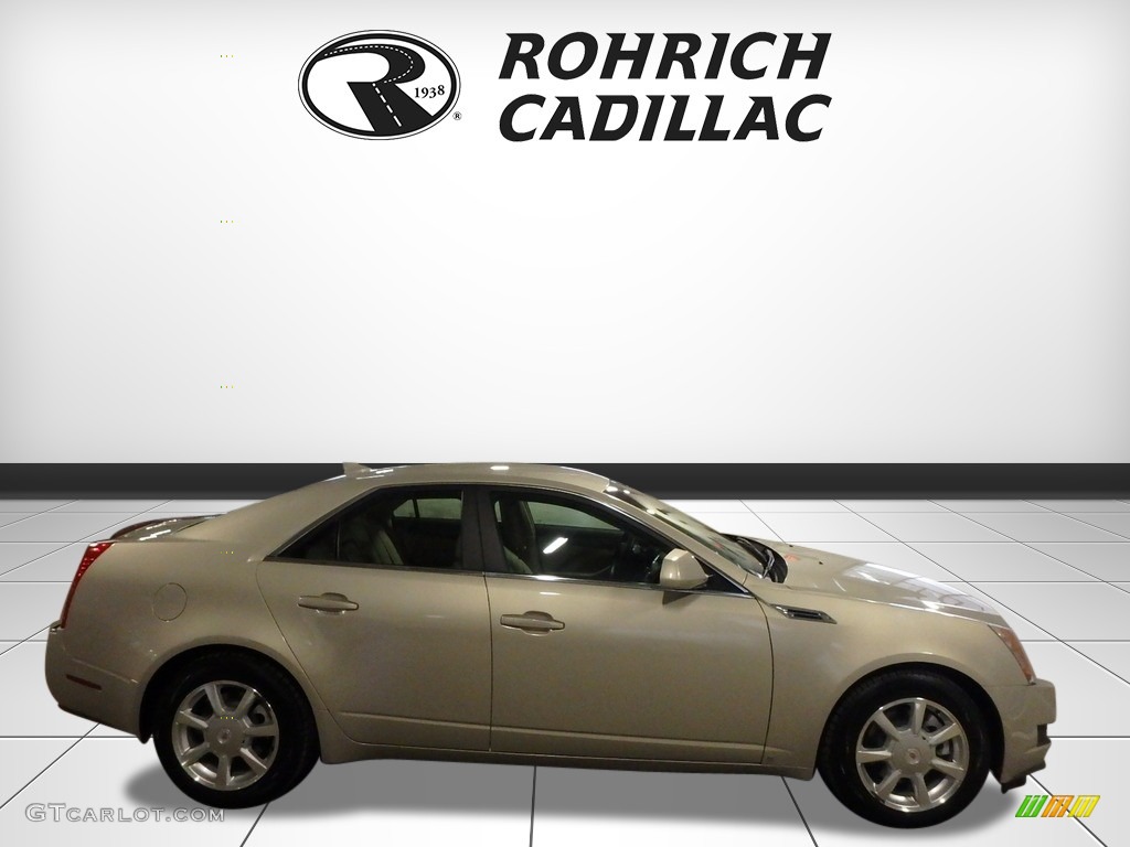 2009 CTS 4 AWD Sedan - Gold Mist / Cashmere/Cocoa photo #6