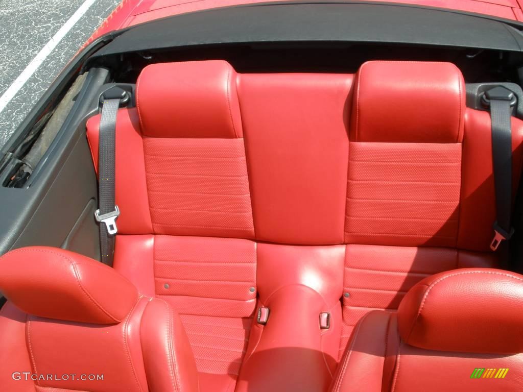 2007 Mustang GT Premium Convertible - Torch Red / Black/Red photo #16