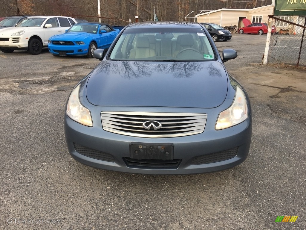 2007 G 35 x Sedan - Blue Slate Metallic / Wheat Beige photo #8