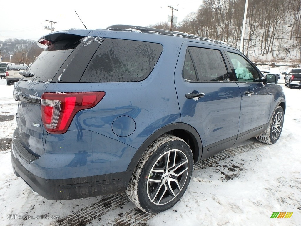 2018 Explorer Sport 4WD - Blue Metallic / Ebony Black photo #3