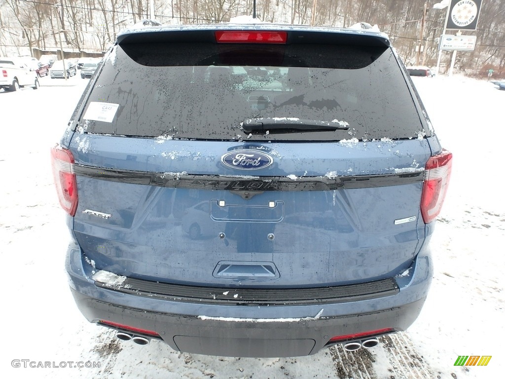 2018 Explorer Sport 4WD - Blue Metallic / Ebony Black photo #4
