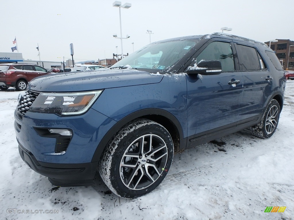 2018 Explorer Sport 4WD - Blue Metallic / Ebony Black photo #7