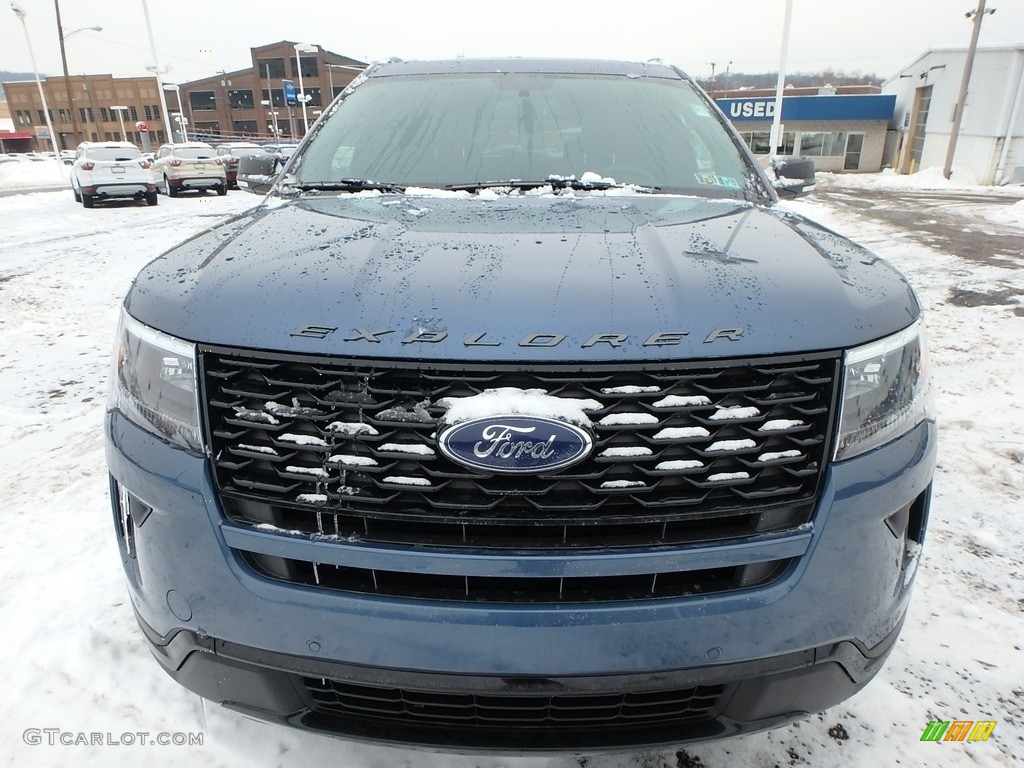 2018 Explorer Sport 4WD - Blue Metallic / Ebony Black photo #8
