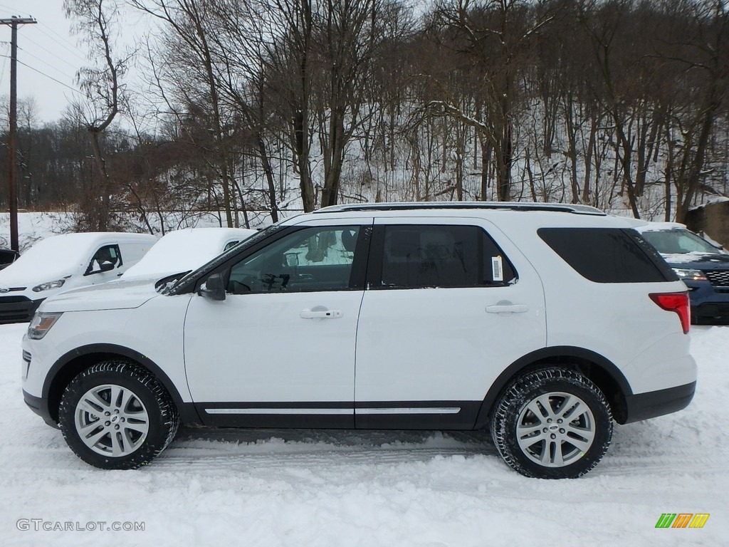 2018 Explorer XLT 4WD - Oxford White / Ebony Black photo #7