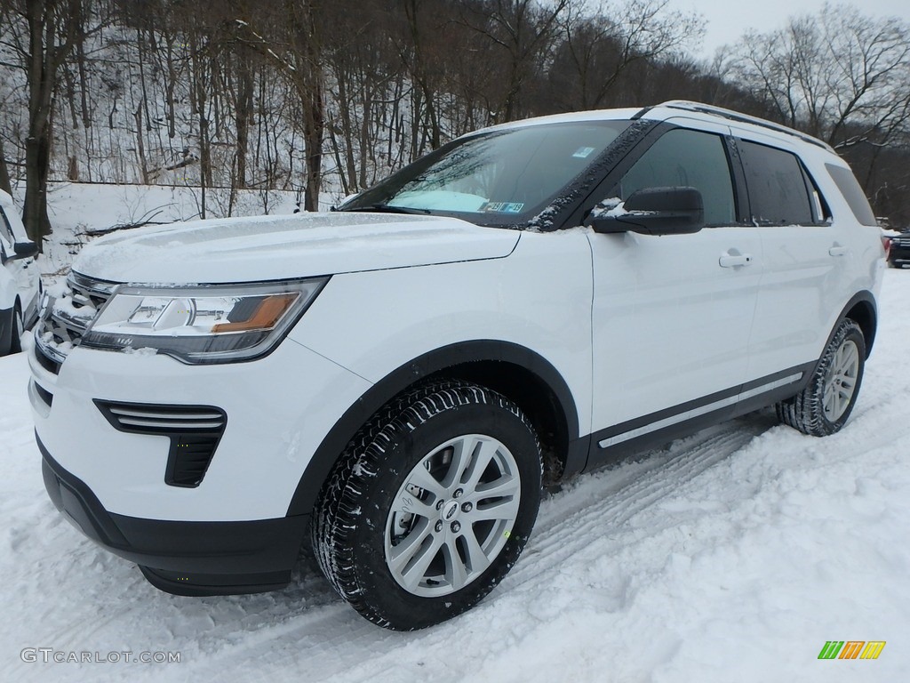 2018 Explorer XLT 4WD - Oxford White / Ebony Black photo #8