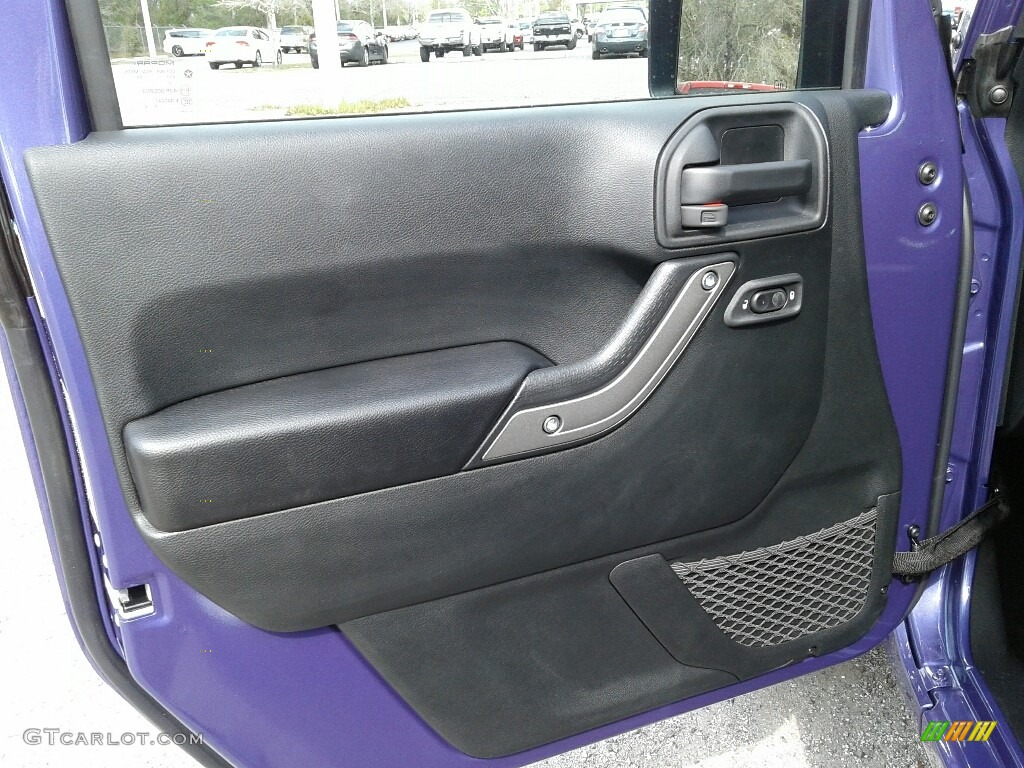 2018 Jeep Wrangler Sport 4x4 Black Door Panel Photo #125371486