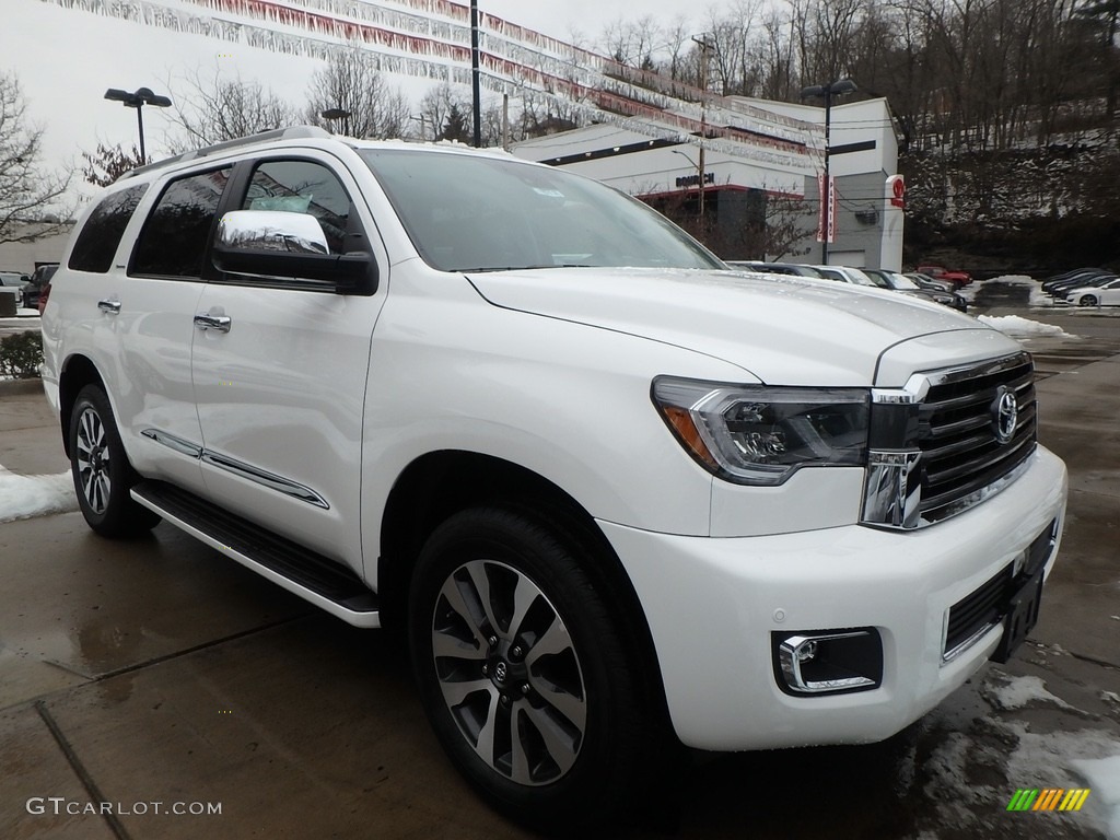 2018 Sequoia Limited 4x4 - Blizzard White Pearl / Graphite photo #1