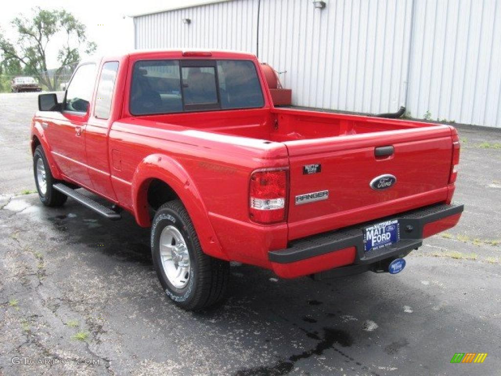 2009 Ranger Sport SuperCab - Torch Red / Medium Dark Flint photo #3