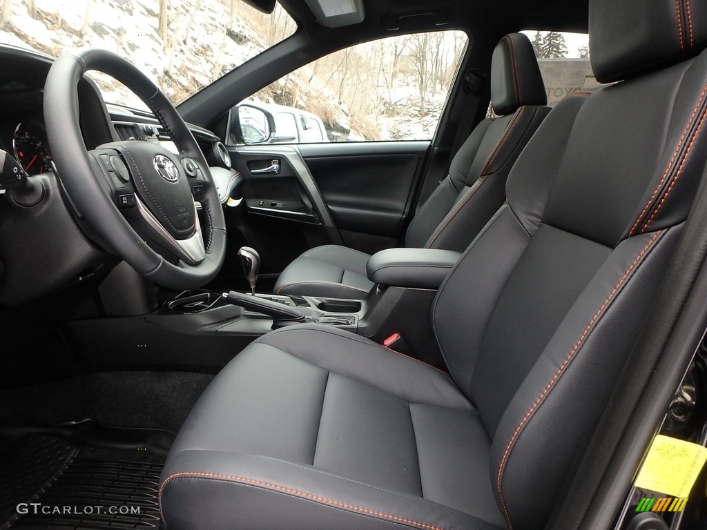 Black Interior 2018 Toyota RAV4 SE AWD Photo #125375127