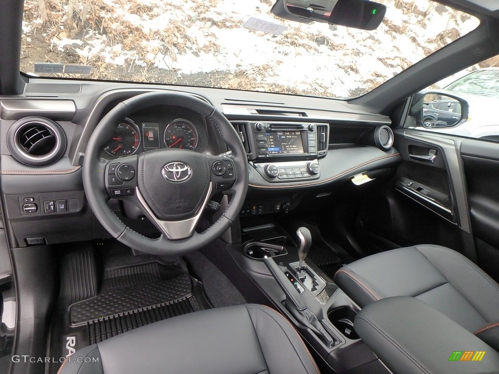Black Interior 2018 Toyota RAV4 SE AWD Photo #125375184