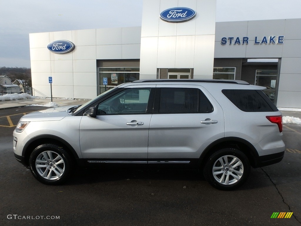 2018 Explorer XLT 4WD - Ingot Silver / Ebony Black photo #9