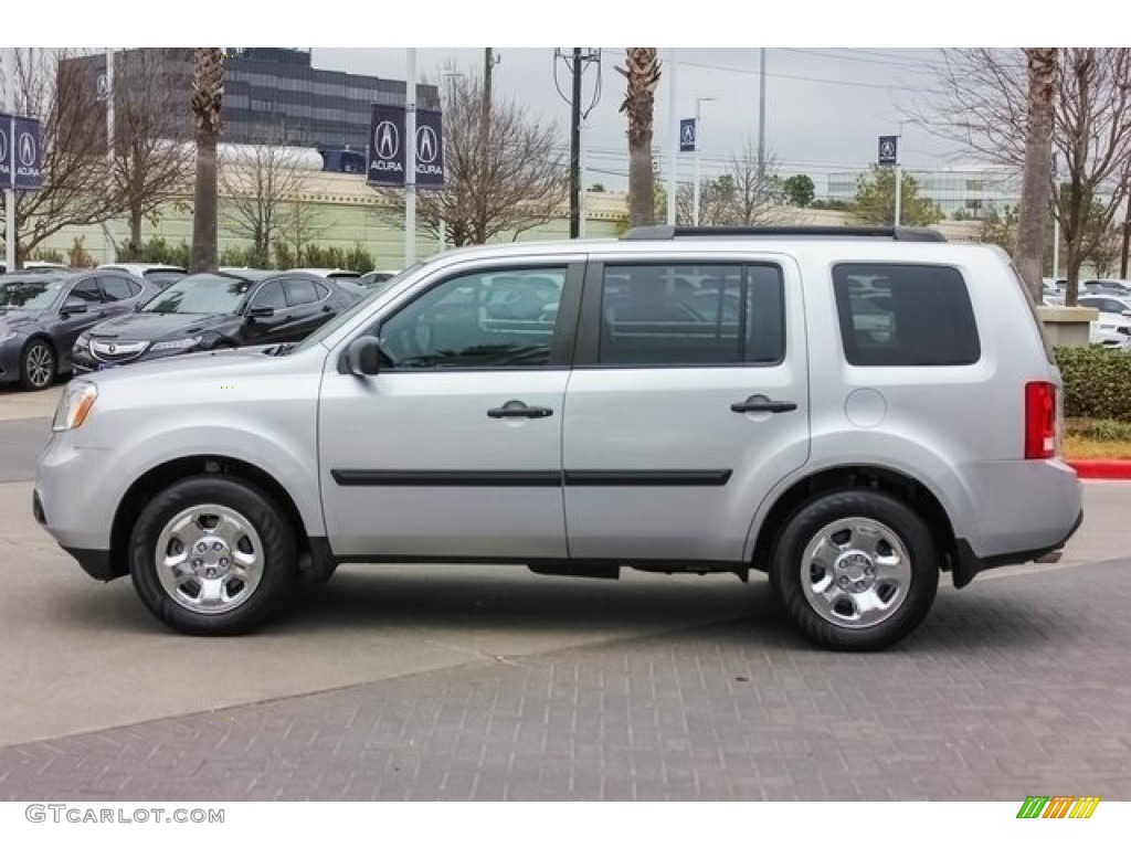 2015 Pilot LX - Alabaster Silver Metallic / Gray photo #4