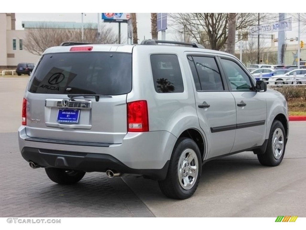 2015 Pilot LX - Alabaster Silver Metallic / Gray photo #7