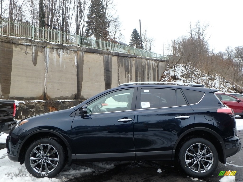 2018 RAV4 Limited AWD - Electric Storm Blue / Black photo #3