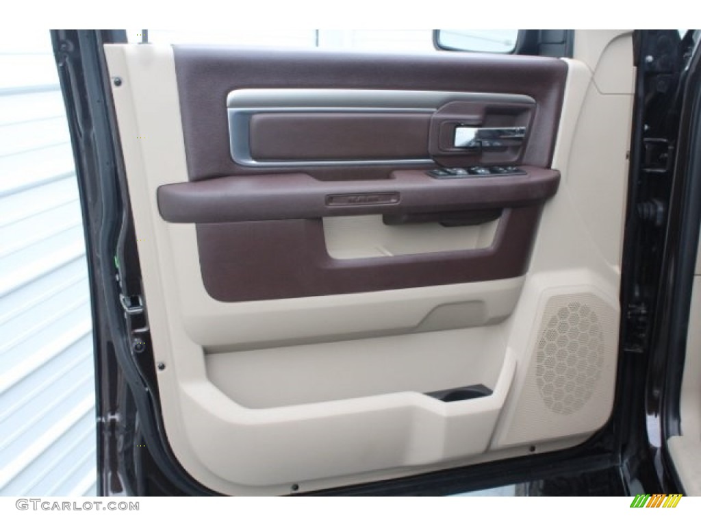 2017 1500 Big Horn Crew Cab - Luxury Brown Pearl / Canyon Brown/Light Frost Beige photo #16