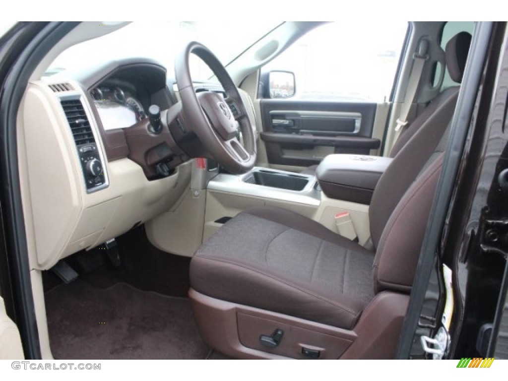 2017 1500 Big Horn Crew Cab - Luxury Brown Pearl / Canyon Brown/Light Frost Beige photo #18