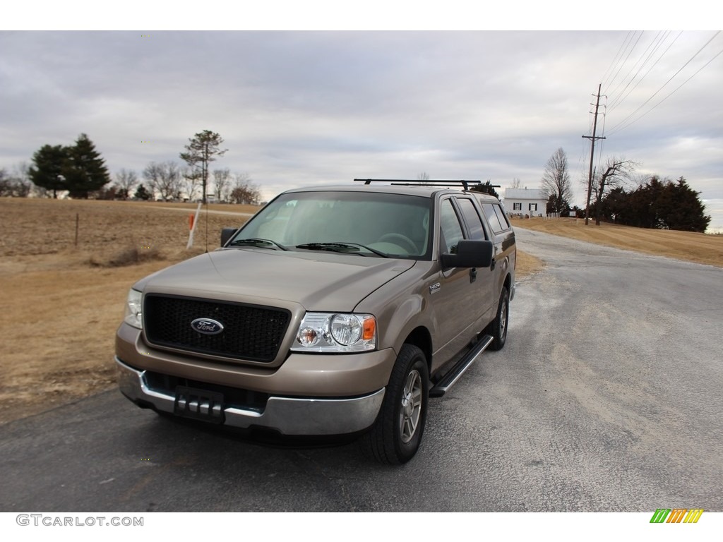 2005 F150 XLT SuperCrew - Arizona Beige Metallic / Tan photo #5