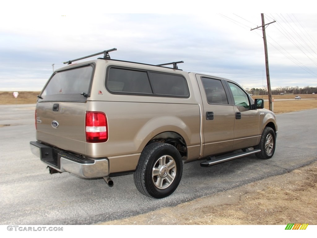 2005 F150 XLT SuperCrew - Arizona Beige Metallic / Tan photo #7